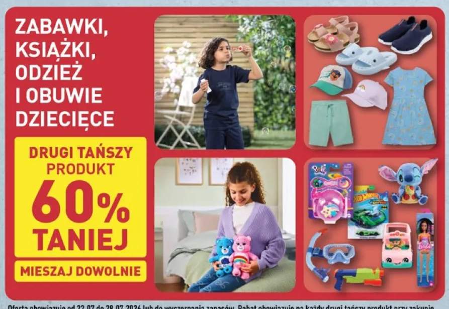Zabawki, książki, odzież i obuwie dziecięce