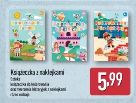 Książeczka z naklejkami Kolorowanka Farma +2 warianty