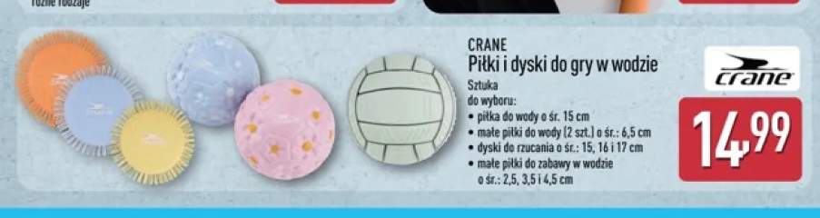 Piłka do gry w wodzie Crane +3 warianty