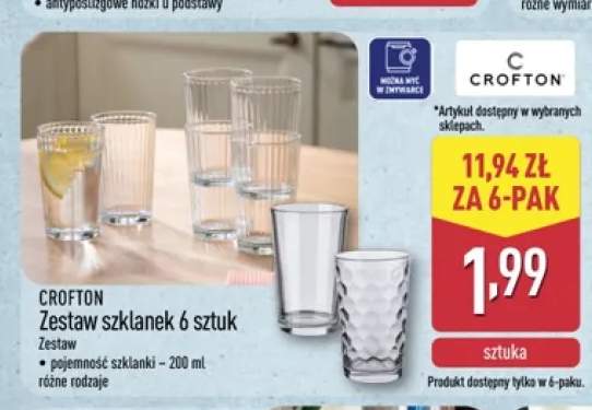 Szklanki Crofton 6-pak 200 ml