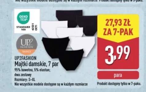 Majtki damskie UP2FASHION BASICS 7-pak