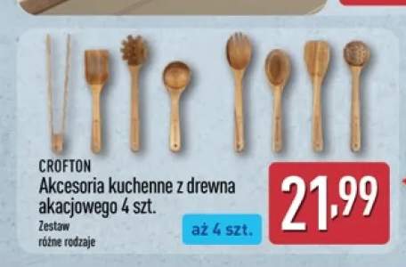 Akcesoria kuchenne z drewna akacjowego Crofton