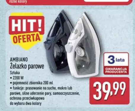 Żelazko parowe Ambiano