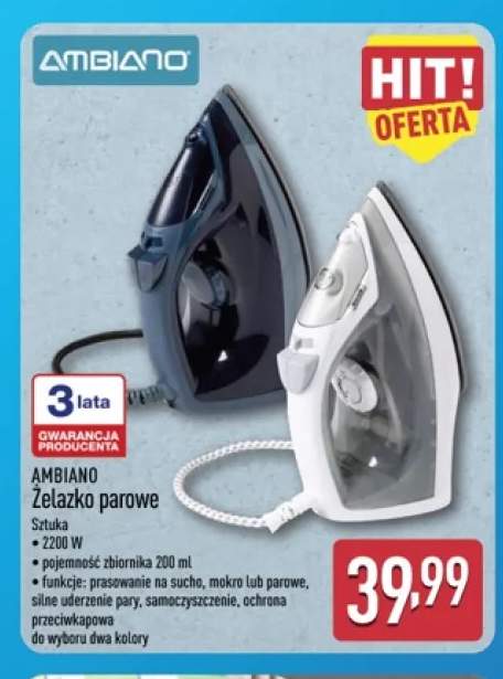 Żelazko parowe Ambiano