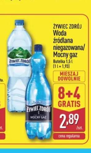 Woda źródlana niegazowana Żywiec Zdrój +1 wariant