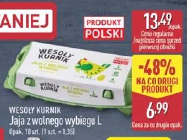 Jaja z wolnego wybiegu L Wesoły Kurnik