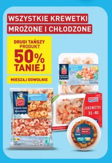Krewetki mrożone i chłodzone +1 wariant