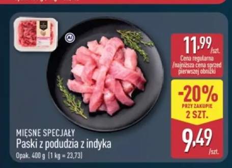Paski z podudzia z indyka Mięsne Specjały