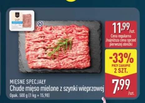 Chude mięso mielone z szynki wieprzowej Mięsne Specjały