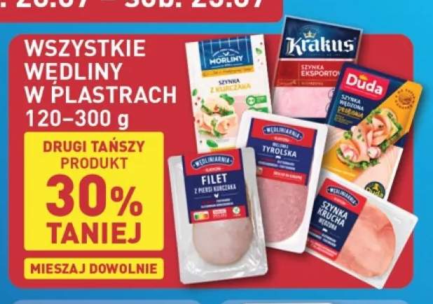 Wędliny w plastrach +4 warianty