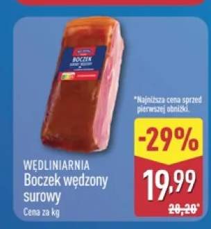 Boczek wędzony surowy Wędliniarnia