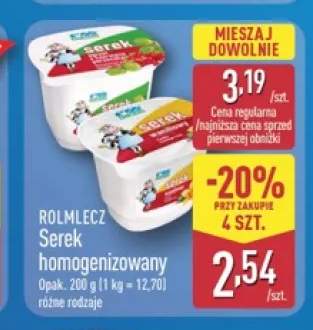 Serek homogenizowany Rolmlecz truskawkowy