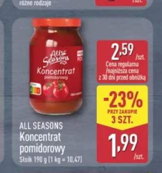 Koncentrat pomidorowy All Seasons