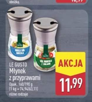 Młynek z przyprawami Le Gusto