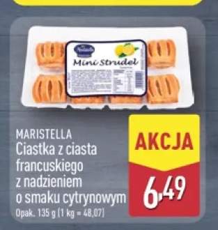 Ciastka z ciasta francuskiego z nadzieniem o smaku cytrynowym Maristella
