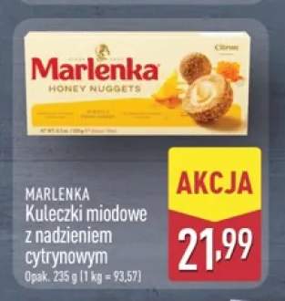 Kuleczki miodowe z nadzieniem cytrynowym Marlenka