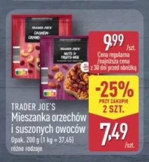 Mieszanka orzechów i suszonych owoców Trader Joe's