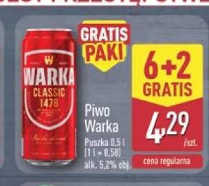 Piwo Warka Classic 8-pak