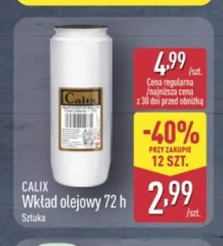 Wkład olejowy Calix 72h