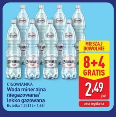Woda mineralna lekko gazowana Cisowianka