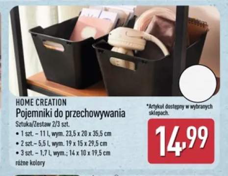 Pojemnik do przechowywania Home Creation 11 l +2 warianty