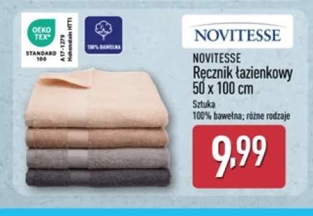 Ręcznik łazienkowy Novitesse 50x100 cm