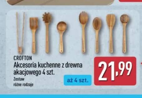 Akcesoria kuchenne z drewna akacjowego Crofton