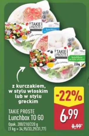 Danie gotowe Lunchbox TO GO z kurczakiem w stylu włoskim Takie Proste +1 wariant