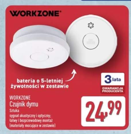 Czujnik dymu Workzone