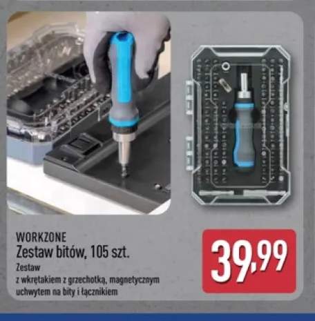 Zestaw bitów WORKZONE 105 szt.