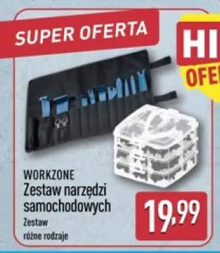 Zestaw narzędzi samochodowych Workzone