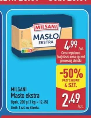 Masło ekstra Milsani