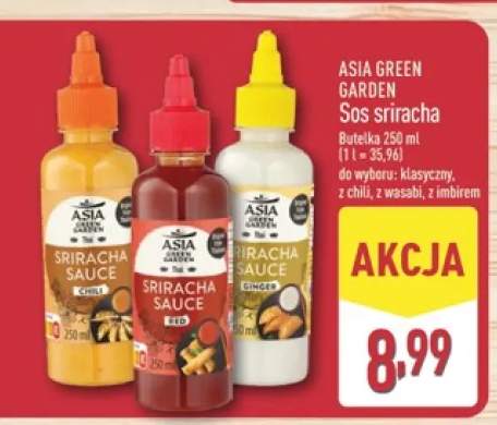 Sos sriracha z wasabi Asia Green Garden +1 wariant