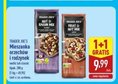 Mieszanka orzechów i rodzynek Trader Joe's Classic