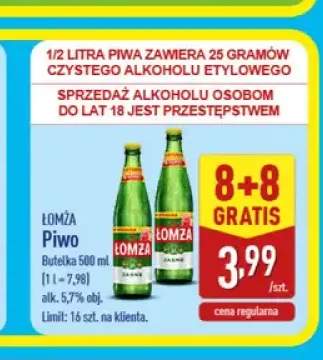Piwo Łomża Jasne