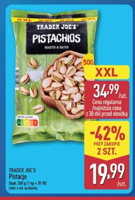 Pistacje XXL Trader Joe's