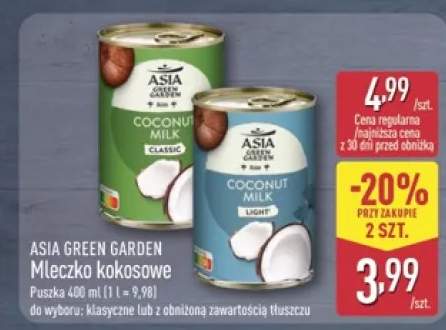 Mleczko kokosowe Classic Asia Green Garden +1 wariant