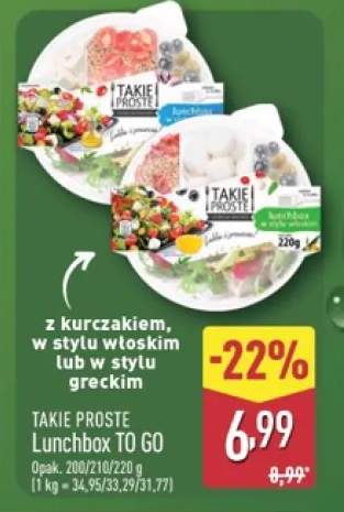 Danie gotowe Lunchbox TO GO z kurczakiem w stylu włoskim Takie Proste +1 wariant