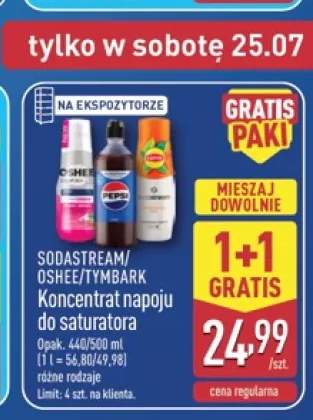 Koncentrat napoju do saturatora Oshee +2 warianty