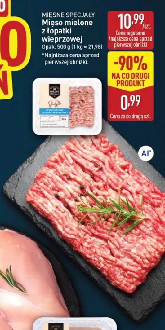 Mięso mielone z łopatki wieprzowej Mięsne Specjały