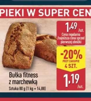 Bułka fitness z marchewką