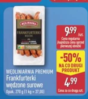 Frankfurterki wędzone surowe Wędliniarnia Premium