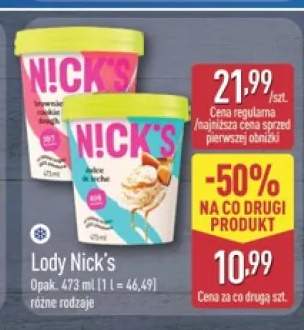 Lody Nick's brownie cookie dough +1 wariant