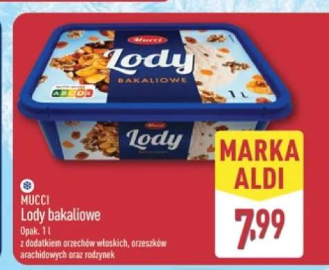 Lody bakaliowe Mucci