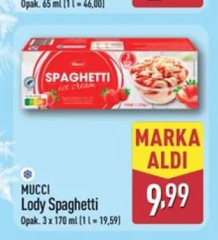 Lody Spaghetti Mucci