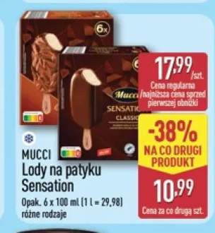 Lody na patyku Sensation 6-pak Mucci