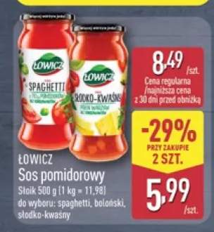 Sos pomidorowy spaghetti Łowicz +2 warianty