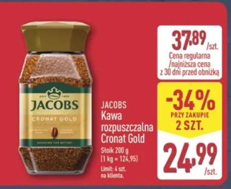 Kawa rozpuszczalna Jacobs Cronat Gold
