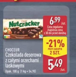 Czekolada deserowa z całymi orzechami laskowymi Choceur