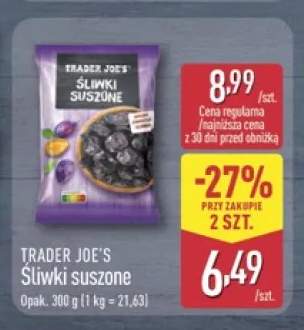 Śliwki suszone Trader Joe's